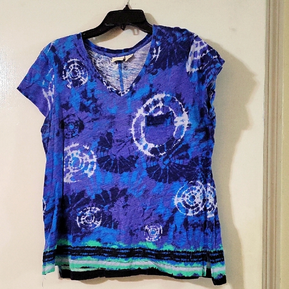 Westbound Blue Tie-Dye Women's Top